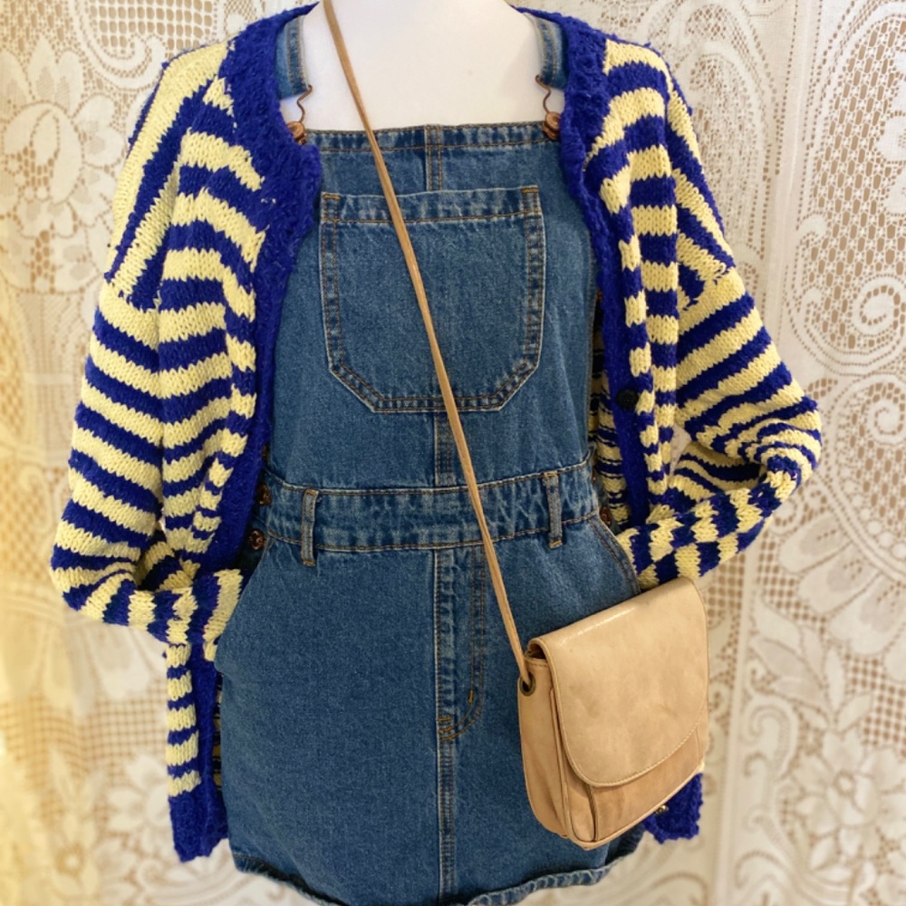 Vintage Cardigan, Hand Knit, Women's (M)